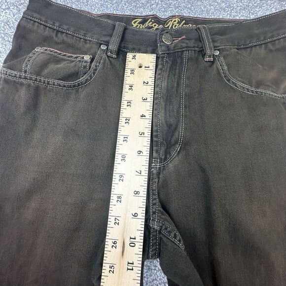 Indigo Palms Jeans Men's 34x32 Classic Fit Brown Soft Denim Y2K 00's Straight - Picture 5 of 10